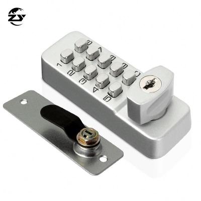 China Apartment Luminous Color Cabinet Combination Lock Push Button Zinc Alloy Mechanical Cabinet Locks Cabinet Bolt Lock for sale