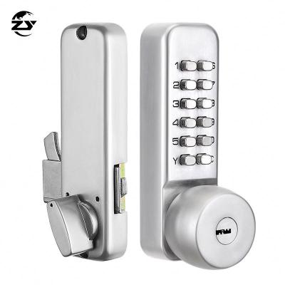 China Apartment Factory Good Prices Keyless Mechanical Digital Combination Push Button Sliding Door Code Lock for sale