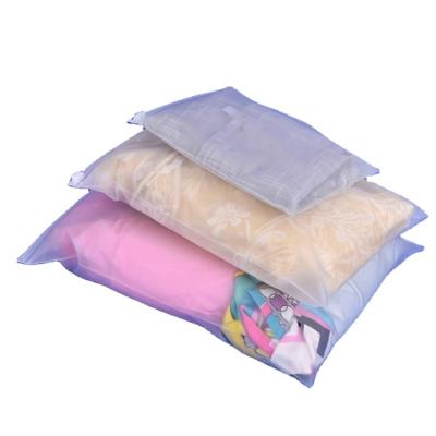 China Recyclable Transparent Zipper Bags For Plastic Ziplock Bag Clothing Apparel Packaging for sale