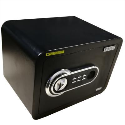 China Yosec OEM Price Hotel and Office Biometric Safe Box with Button and Electronic Fingerprint Lock HM-35T for sale