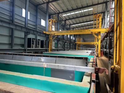 China Horizontale Anodisierungsfertigungsstraße 6500mm Max Profile Length zu verkaufen