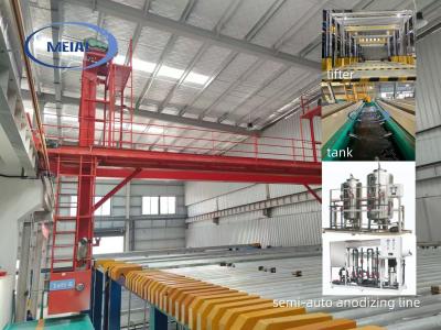 China Anodizing Line For 9000T / Year Capicity 6500MM Aluminumin  Solar Profile Surface Treatment for sale