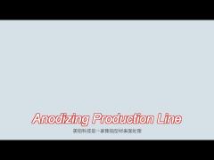 horizontal anodizing line system treatment manual racking method