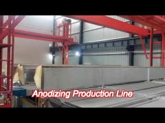 1000 t/month high efficiency automatic aluminium anodizing line