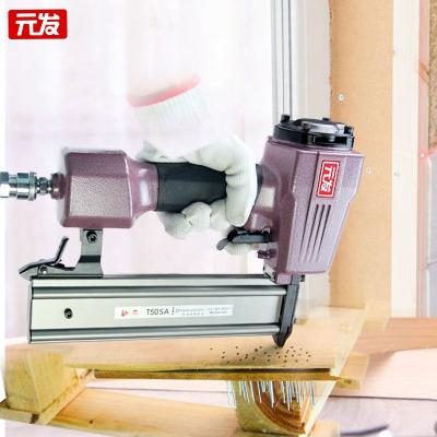 China Furniture T50SA YANFA Pneumatic Nailer Nailer Finishing Nail Gun for Home Decor Door and Window Making for sale