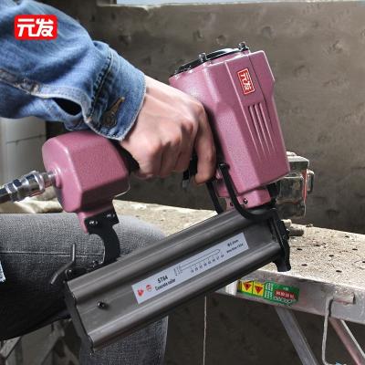 China Industrial Furniture Gun 14 Gauge Pneumatic Steel T-Nail Concrete Nailer, For Concrete Nails for sale