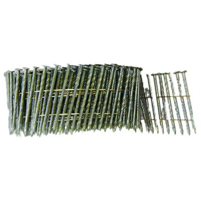 China Hat 15 Degree Coil Nail Tray Wall Panel Fencing Finish Nails for sale