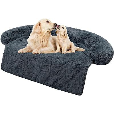 China Durable Plush Amazon Gradient Pet Sofa Cat And Dog Sofa Cushion Scratching Lower Nest New Universal Four Seasons Can Be Set Color for sale