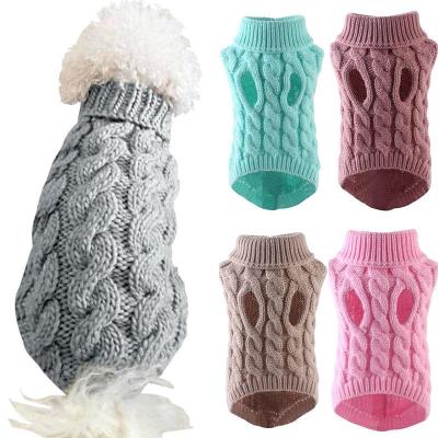 China Sustainable Wholesale Autumn Winter Dog Clothes Pet Clothes Sweater Pet Apparel for sale