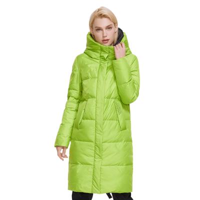 China Anti-wrinkle MIEGOFCE 2021 winter hot sale women windproof parkas long loose and shiny comfortable outdoor warm coat plus size stripper jacket for sale