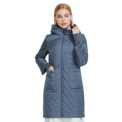 China MIEGOFCE OEM Women New Autumn Hooded Spring Cotton Thin Jacket Spring Hooded Long Quilted Windproof Anti-Shrink Breathable Anti-Shrink Lightweight Coat For Lady for sale