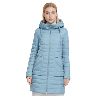 China MIEGOFCE Warm Women's Lightweight Jacket Quilted Windproof Anti-Shrink Sustainable Sale Autumn Spring Long Jacket Hooded Quilted Waterproof Bio-down Coat Plain Parka Lady for sale