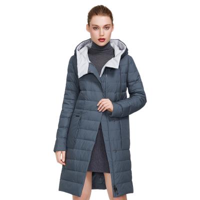 China MIEGOFCE 2021 New Anti-wrinkle Women's Coats Cotton Quilted Windproof Hooded Long Winter Jackets Parka Lightweight Padded Jackets Autumn for sale