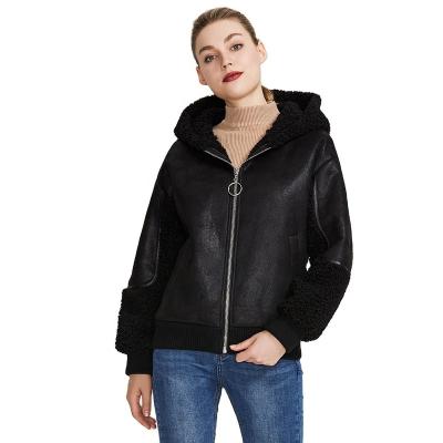 China New MIEGOFCE Winter Women Motorcycle Autumn Faux Fur Leather Jackets Chamarras Racer Waterproof Cropped Jacket For Women for sale