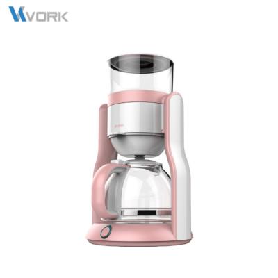 China Water tank design products new 2021 removable drip coffee maker 4 cups for household hotel commerical used for sale