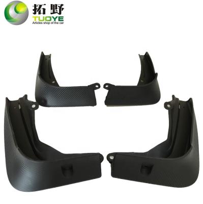 China Plastic Splash Guards For Tesla Model S 2017+ Auto Car Shock Absorbers Mud Flaps for sale