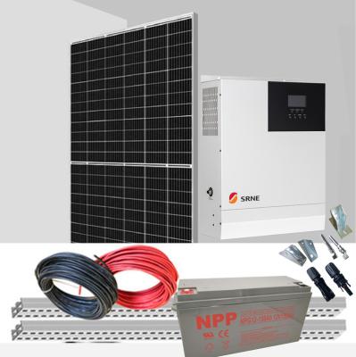 China Home 3kw/5kw/10kw/15kw Pure Sine Wave Inverter Off Grid System Photovoltaic 10kw Home Solar Power Kit for sale