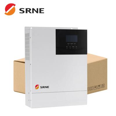 China Grid Tie Solar Power System SRNE 120V 5kw pure sine wave hybrid off grid solar inverter converters for sale