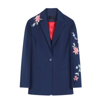 China New Style Anti-wrinkle Office Blazer Women Lady Embroidered Friend High Quality Wedding Blazer for sale