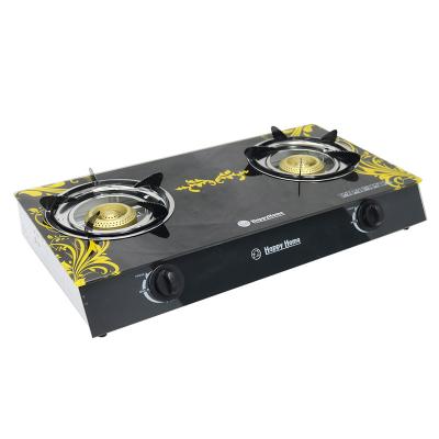 China Household Gas Stove, Gas Cooker, LPG Tempered Glass Gas Stoves 2 Burner Gas Cooker for sale