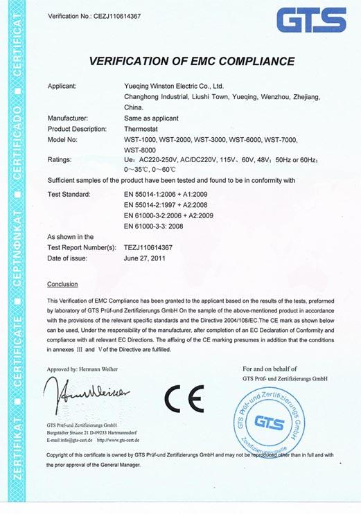 CE - Yueqing Winston Electric Co., Ltd.