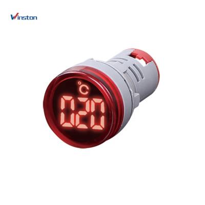 China 22mm RED Lamp Small Digital Temperature Meter Indicator Thermometer AD16-22TM for sale