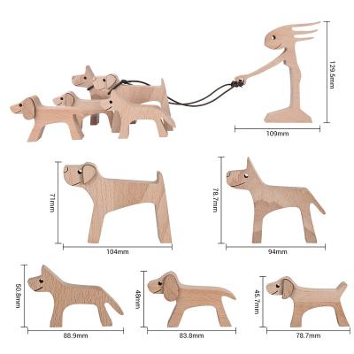 China Europe Customize Ornaments Handmade Home Decor Miniature Dog Figurines for Bedroom Home Office Shelf Decor for sale