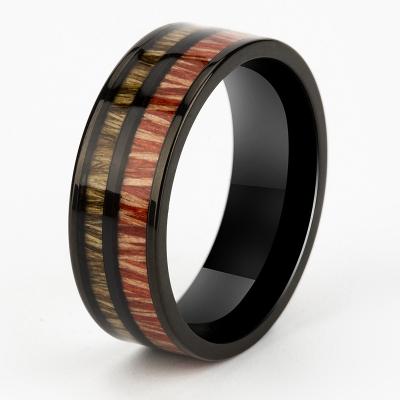 China High Quality CLASSIC Moden Whiskey Customized Bobo Bird Wood Male Ring for Party Wedding for sale