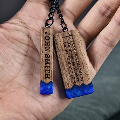 China Europe Modern Style Fast Delivery Wood Crafts Wood Carving Unique Fashionable Birthday Gifts Key Chain Souvenir Decorations for sale