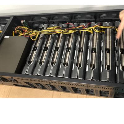 China With power supply computer case open air computer frame for gup 8 card chassis aluminum with fans fully assembled for sale