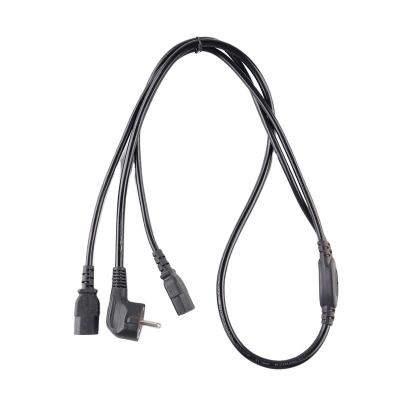 China Construction power cord 1.5m 2m 2.5m one-in-two for sale