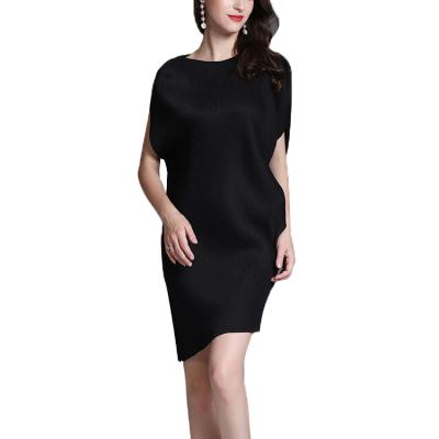 China Yizhe Women's Anti-Static Clothing Sleeveless Casual Pleated Ladies Plus Size Dresses And Skirts Miyake Dresses for sale