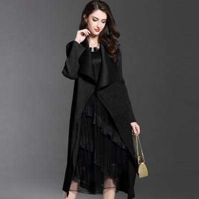 China Factory Anti-Shrink Design ODM Long Woman Pleating Coat In Japan Single Yard for sale