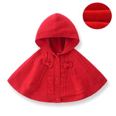 China Newborn Winter Viable Warm Single Baby Coat Cape Button Fashion Hooded Coat For Little Toddler for sale