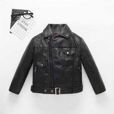 China New Customized Waterproof PU Leather Black Waterproof Jacket For Motorcycle For Boys With Zipper for sale