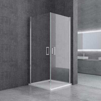 China Frameless Single Corner Glass Shower Enclosure With Aluminum Alloy Frame for sale