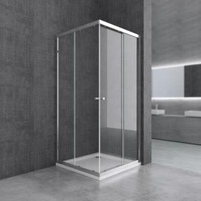 China Corner Open Aluminum Box Modern Framed Square Shower Enclosure for sale