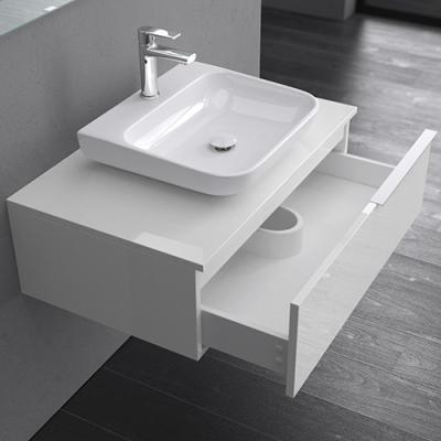 China Environmental Friendly PVC Bathroom Vanity Wall Mounted Cheap Model for sale