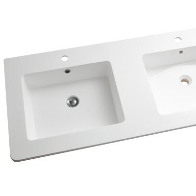 China 2020 Zhejiang Modern Sanitary Slim Edge Cabinet Wash Basin For Bathroom for sale