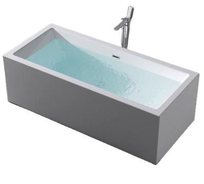 China Rectangle Free Standing Bathtub Acrylic Hot Tub Accessories Free Standing Bathtub for sale