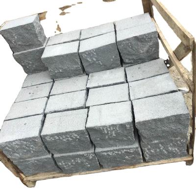 China Coastal Chinese Wholesale Natural Black Split Cubes Stone For Paving for sale