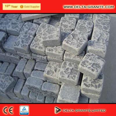 China China tumbled pavers than stone cube basalt, basalt pavers for HX cobblestone for sale