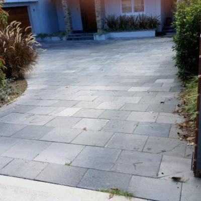 China Exterior Decoration China Blue Limestone Paver Bricks For Exterior Paving for sale