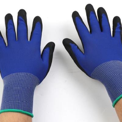 China Electronic Industry Soft And Comfortable Construction PU Touch Screen Safety Working Gloves for sale