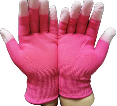 China Hot Selling Cheap Custom Auto ReAnti-static Gloves Comfortable And Breathable PU Coated Palm Gloves for sale