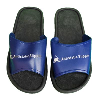 China Electronic Industry Manufacturing Factory High Bottom Dustproof Antistatic PVC Soft Slippers for sale