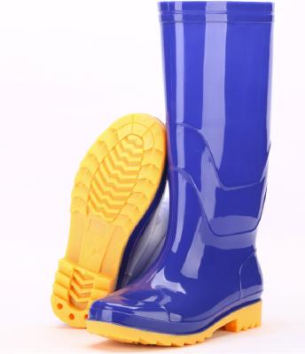 China Best Selling Non-slip Breeding Farming High Quality PVC Rubber Cheap American Rain Boots for sale