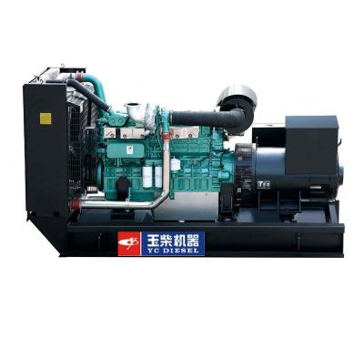 China Pure copper brushless silent type diesel engine generator set water cooled engine YCG-500S set of popular product top quality diesel widely used for sale