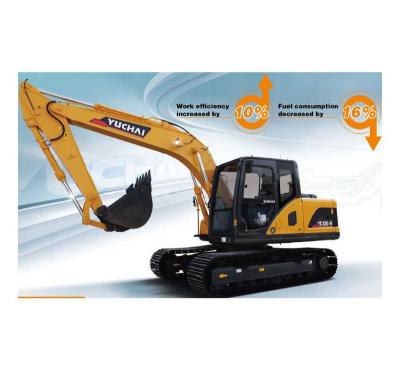 China New Farms YC135-9 Popular Excavator Excavator Type Top Selling Product Yellow Compact Structure for sale