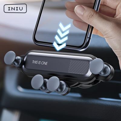 China 2021 New Products Arrivals Mobile Phone Accessories Car Phone Mount Adjustable Gravity Air Vent Phone Holder for sale